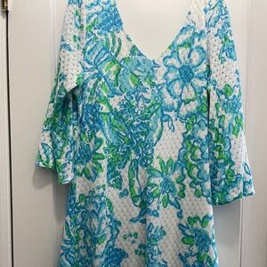 Gently worn Lilly Pulitzer Lace Mini-Dress XL